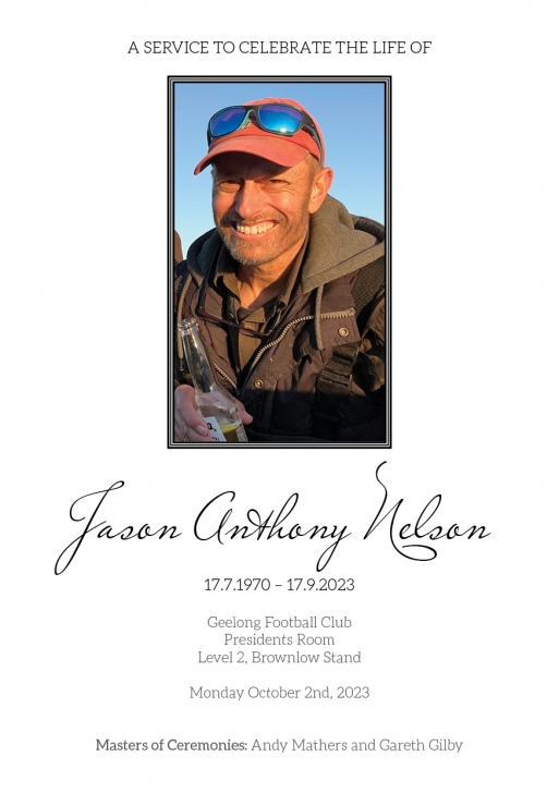Jason Nelson Funeral Notices, Tributes, casts Kings Funerals
